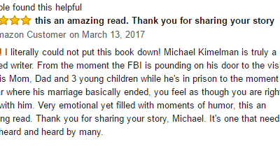Amazon Review – ‘this an amazing read. Thank you for sharing your story’
