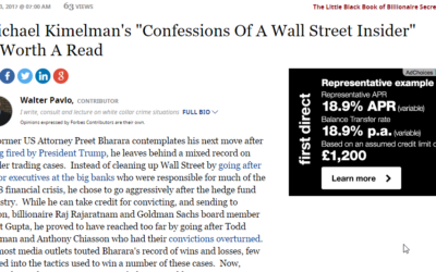 Forbes: Michael Kimelman’s “Confessions Of A Wall Street Insider” Is Worth A Read
